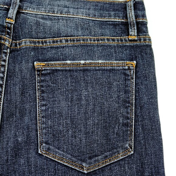 FRAME Denim Le High Straight Distressed Jeans in Randolph - Picture 8 of 9